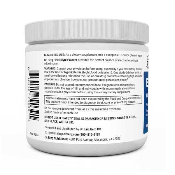 Electrolyte Powder Grape | Dr. Berg